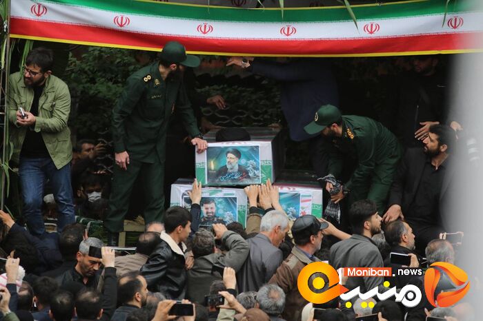 گزارش تصویری| تشییع پیکر رئیسی، آل هاشم و همراهانشان در تبریز