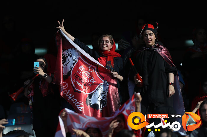 گزارش تصویری| دختران پرسپولیسی در ورزشگاه آزادی