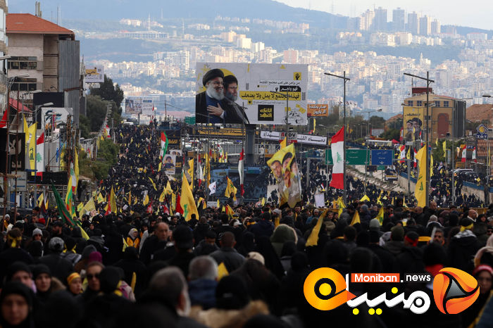 گزارش تصویری/ مراسم تشییع پیکر سیدحسن نصرالله و سیدهاشم صفی الدین