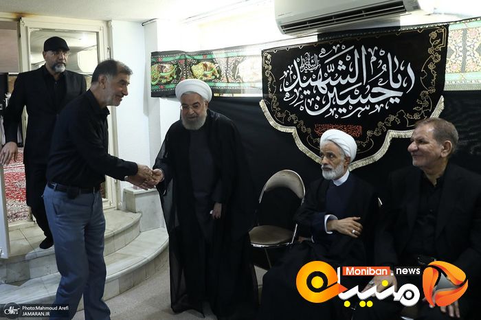 مراسم عزاداری سیدالشهدا (ع) در دفتر حسن روحانی