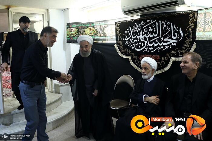 مراسم عزاداری سیدالشهدا (ع) در دفتر حسن روحانی