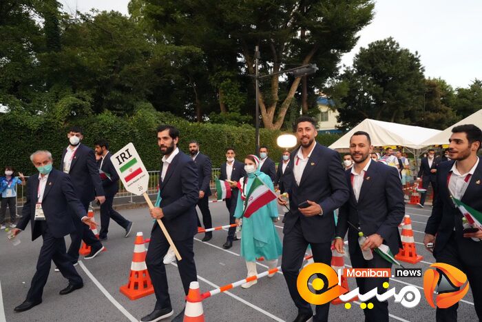 رژه کاروان ایران در المپیک Tokyo 2020