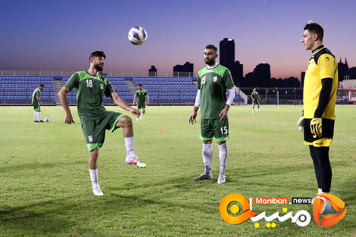 تمرین تیم ملی فوتبال ایران در ورزشگاه النجمه بحرین