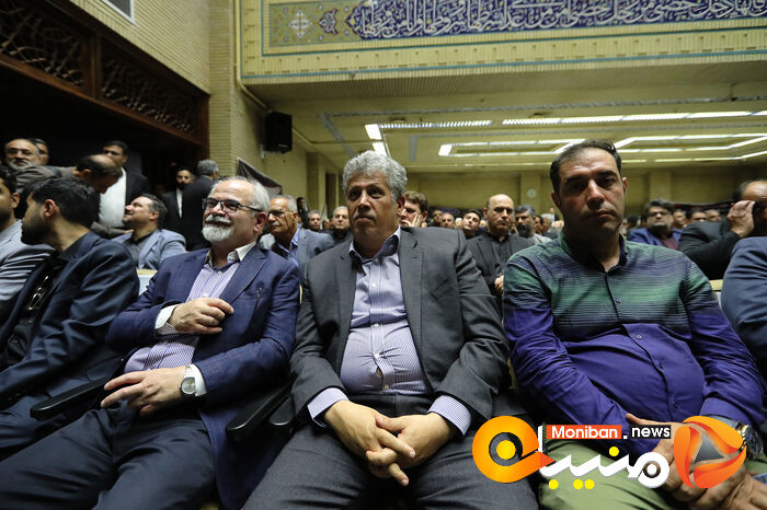 گزارش تصویری| حضور خاتمی، روحانی، خمینی و لاریجانی در مراسم ختم والده اسحاق جهانگیری