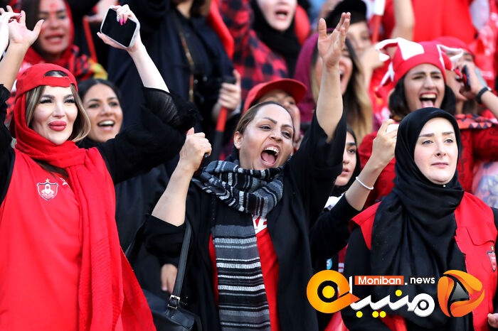 گزارش تصویری| دختران پرسپولیسی در ورزشگاه آزادی