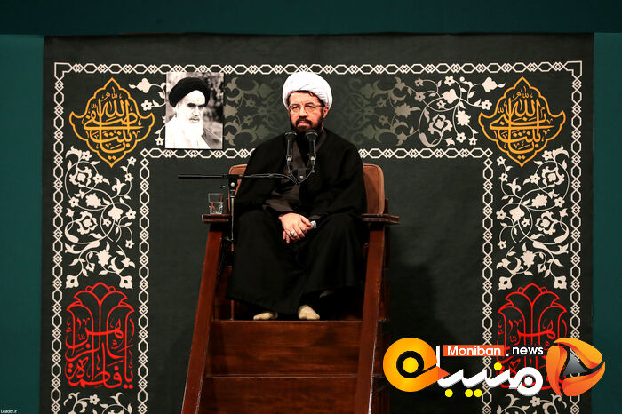 مراسم عزاداری ایام فاطمیه در حسینیه امام خمینی (ره) با حضور رهبر معظم انقلاب